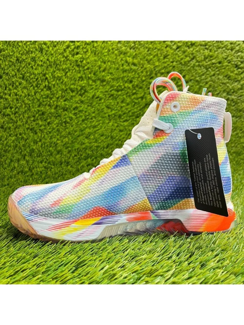 Nobull SF Trainer+ Pride Collection Womens Size 6.5 White Running Shoes Sneakers